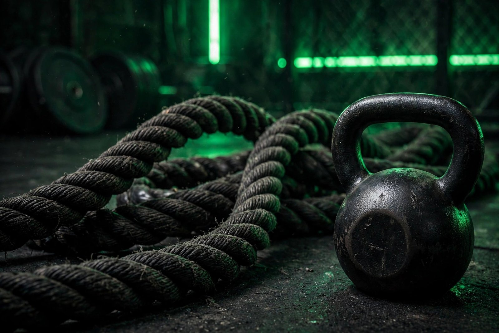 Área de treino funcional na Pulso Academia